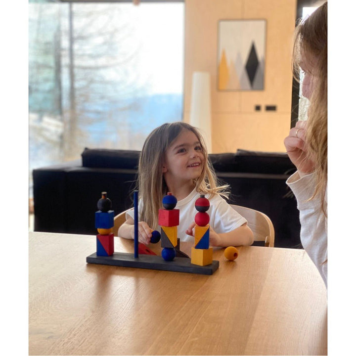 Montessori Inspirerad Modern Stapel Leksak X - Rootly - Träleksaker