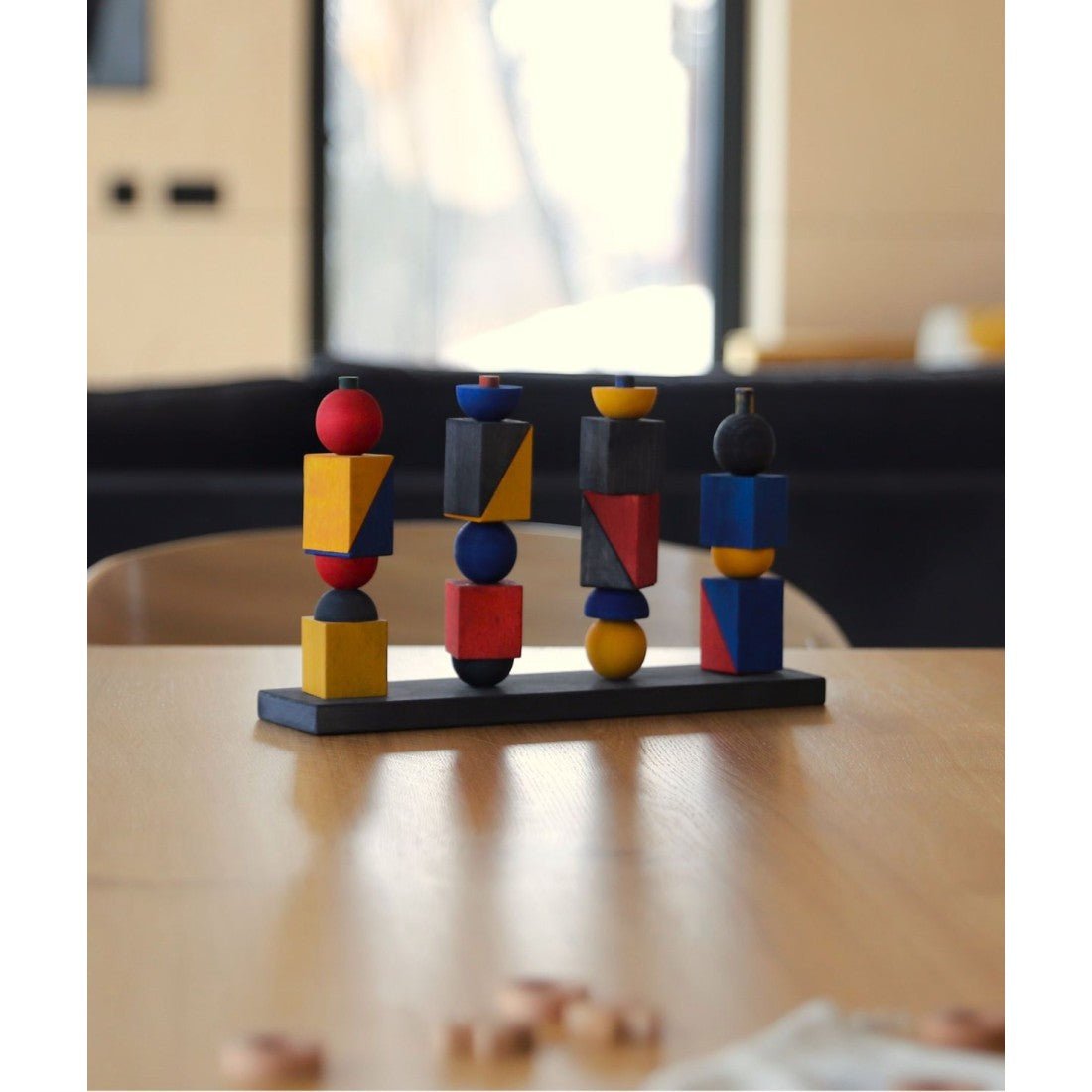 Montessori Inspirerad Modern Stapel Leksak X - Rootly - Träleksaker