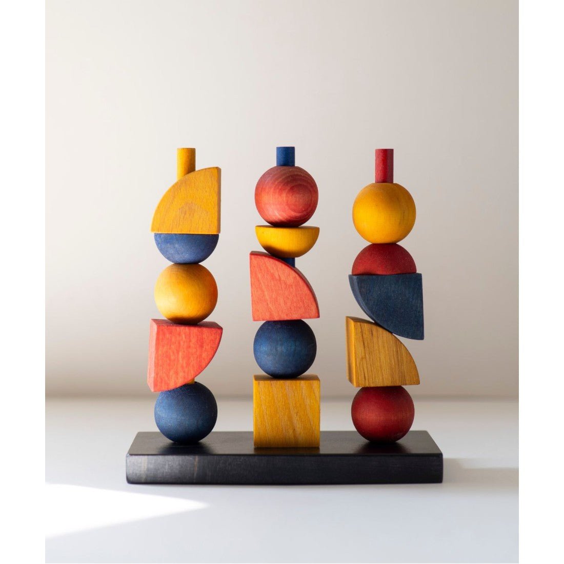 Montessori Inspirerad Modern Stapel Leksak Y - Rootly - Träleksaker