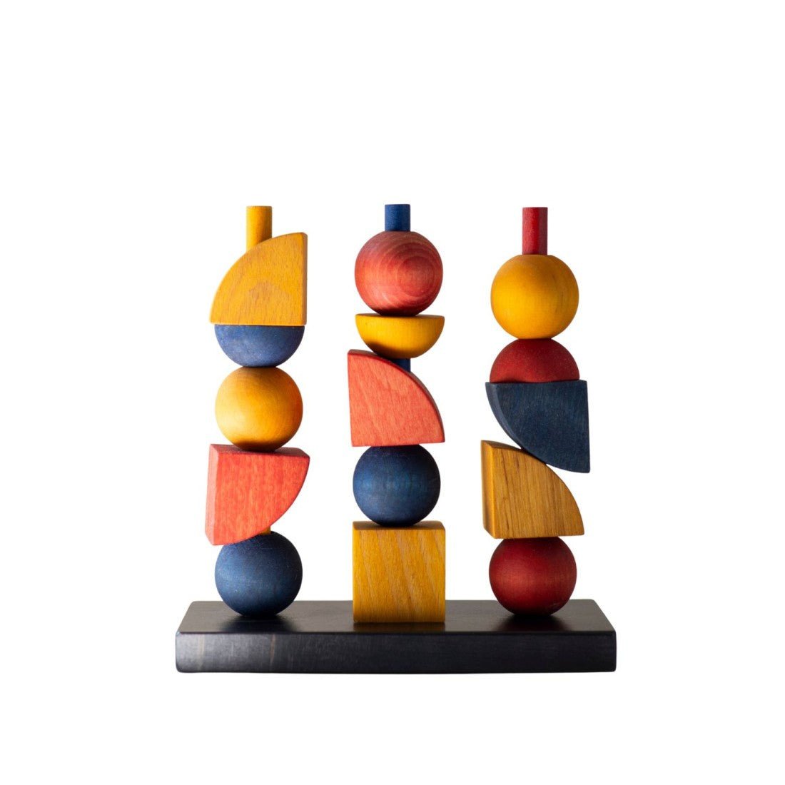 Montessori Inspirerad Modern Stapel Leksak Y - Rootly - Träleksaker