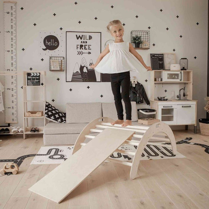 Montessori Klätterbåge Med Ramp - Rootly - Klätterställningar