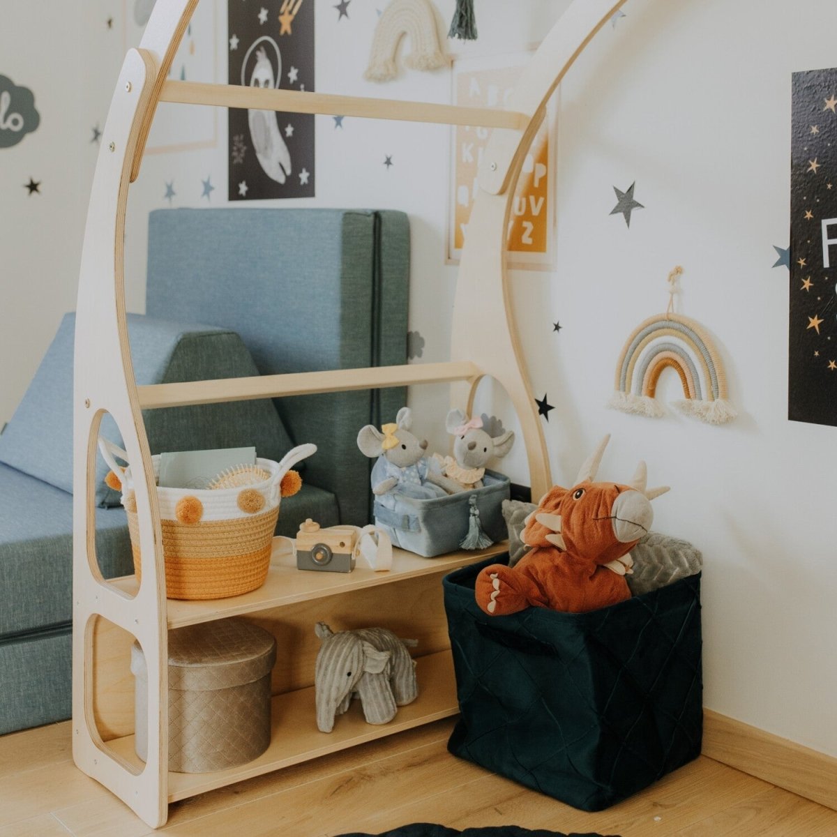 Montessori Lekställning/Leksakshylla För Barn - Rootly - Montessori möbler