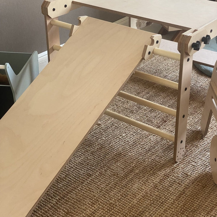 Multifunktionell klätterställning/bord/ritbräda för barn - Rootly - Montessori möbler