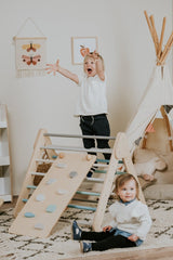 Ramp till leg&go Pikler Triangel och Ribbstol - Pastell