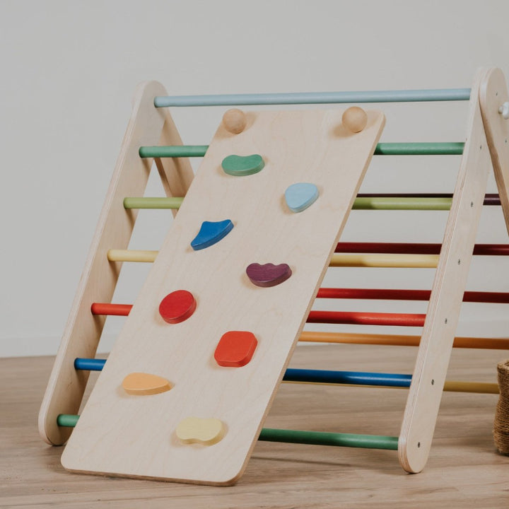 Ramp till leg&go Pikler Triangel och Ribbstoll - Regnbåge - Rootly-Pikler Trianglar