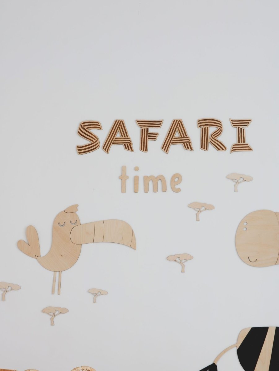 Safari Tukan – Väggdekoration i Trä - Rootly - 