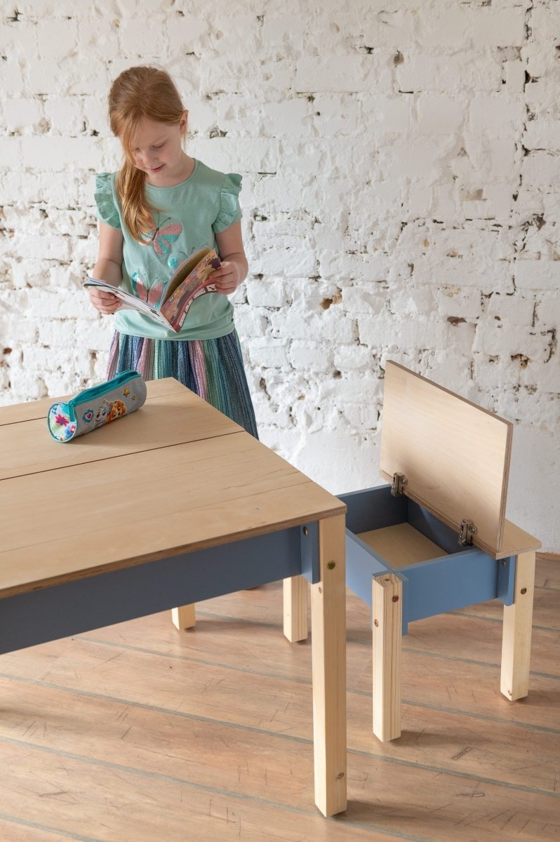 Smart platsbesparande bord och stol set - Rootly - 