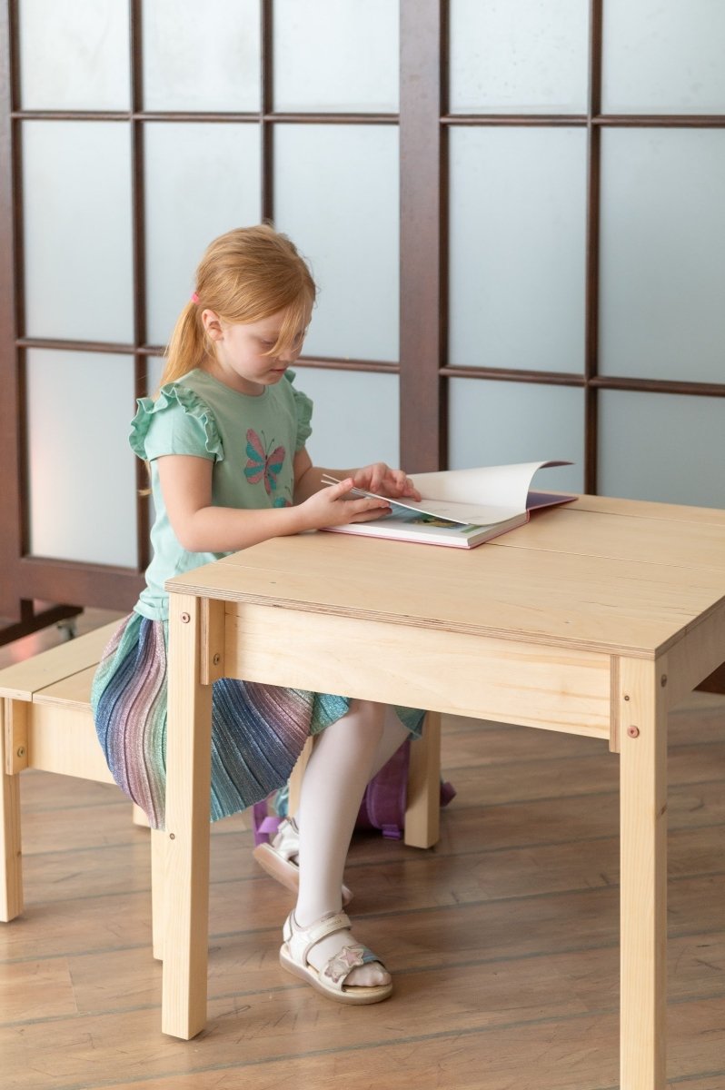 Smart platsbesparande bord och stol set - Rootly - 