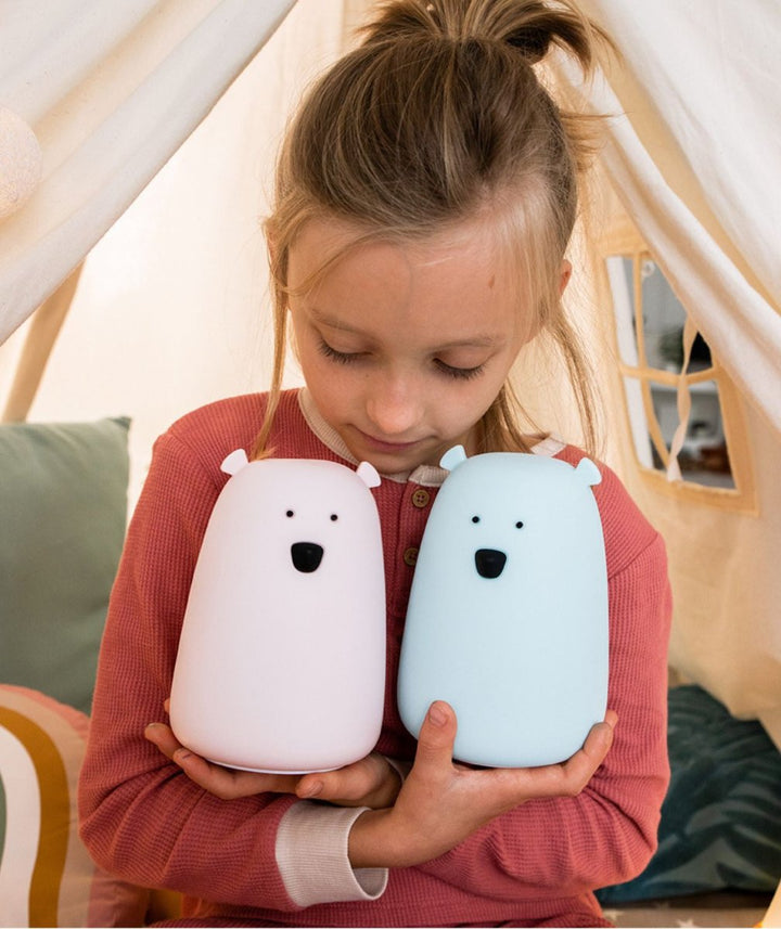 Stora Björn Lampa i BPA Fritt Silikon - Blå - Rootly - 