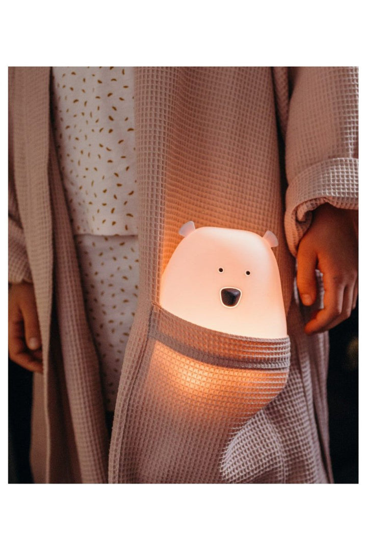Stora Björn Lampa i BPA Fritt Silikon - Rosa - Rootly - 