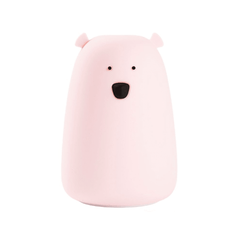 Stora Björn Lampa i BPA Fritt Silikon - Rosa - Rootly - 