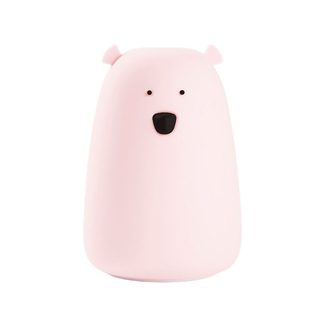 Stora Björn Lampa i BPA Fritt Silikon - Rosa - Rootly - 