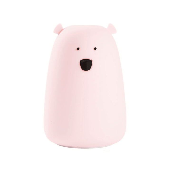 Stora Björn Lampa i BPA Fritt Silikon - Rosa - Rootly - 