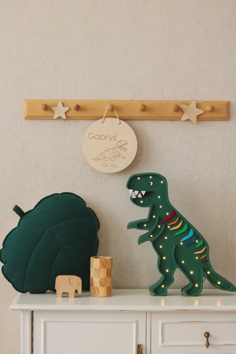 T - Rex Nattlamp i trä - Rootly - LAMPOR