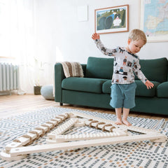 TipiToo® Små balansbrädor – 3 - delars set med juterep - Rootly - 