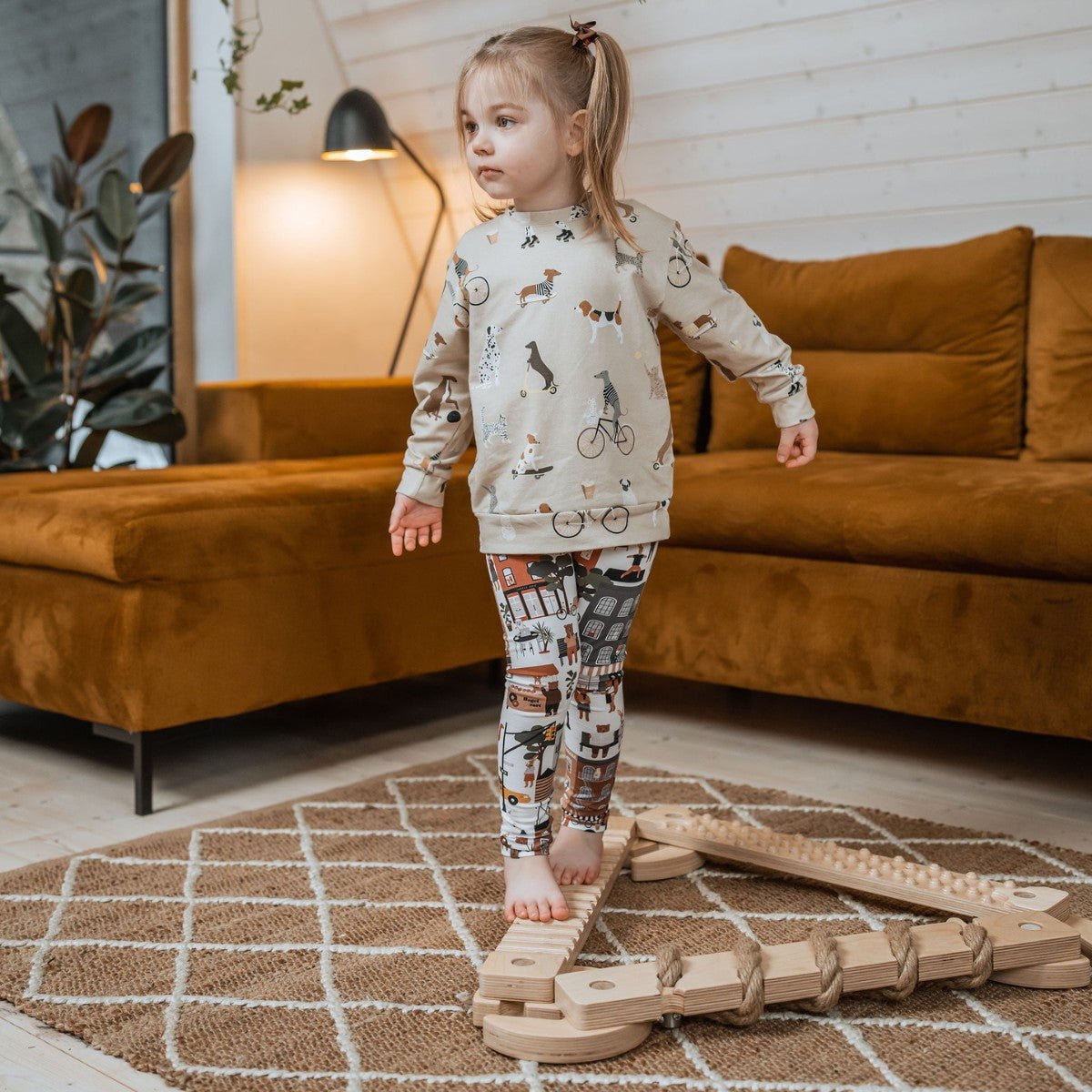 TipiToo® Små balansbrädor – 3 - delars set med juterep - Rootly - 