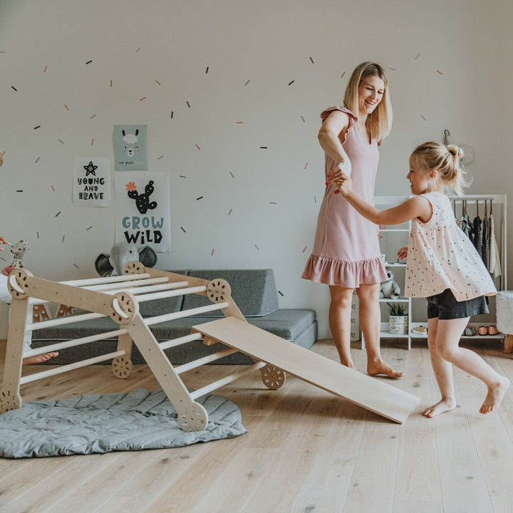 Transformerbar Montessori Klätterbåge Med Ramp - Rootly - Montessori leksaker