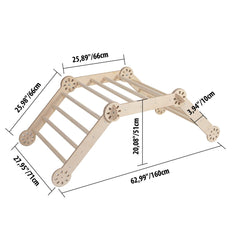 Transformerbar Montessori Klätterbåge Med Ramp - Rootly - Montessori leksaker