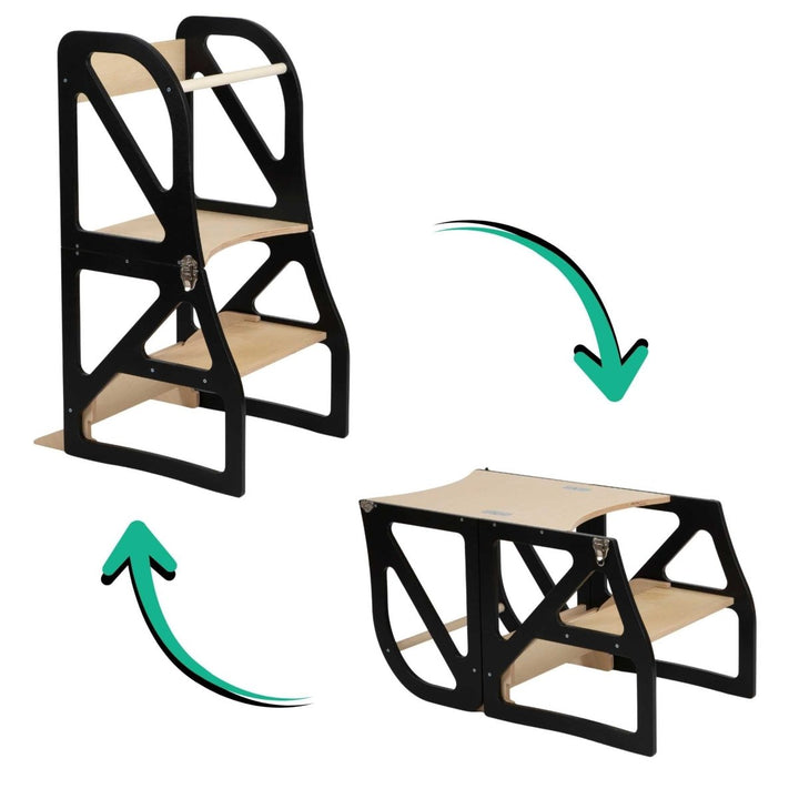 Transformerbart hjälpa - till - torn - Pall och bord i ett - Rootly - Stegpallar