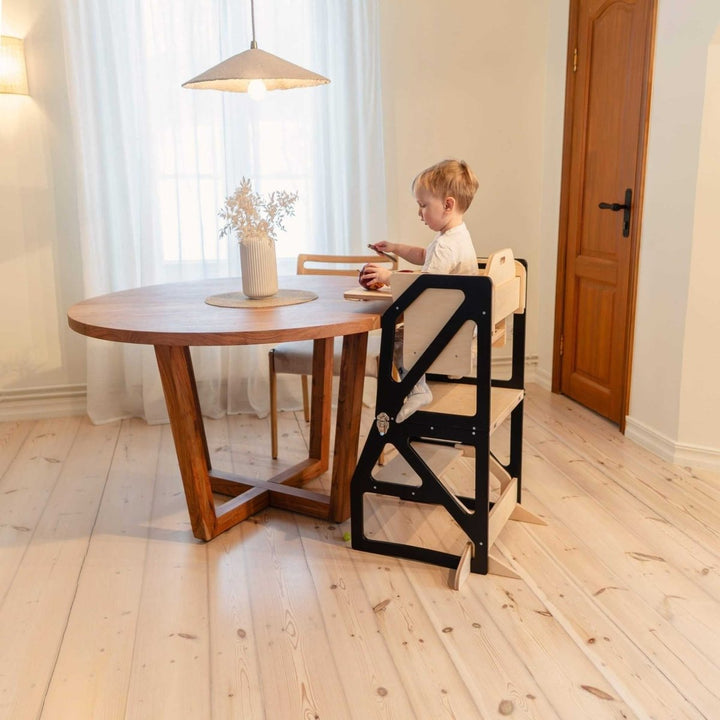 Transformerbart kökstorn - Barnstol och stol/bord kombo - Rootly - Stegpallar