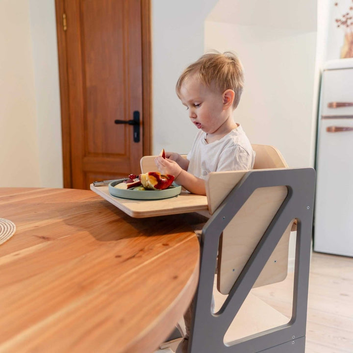 Transformerbart kökstorn - Barnstol och stol/bord kombo - Rootly - Stegpallar