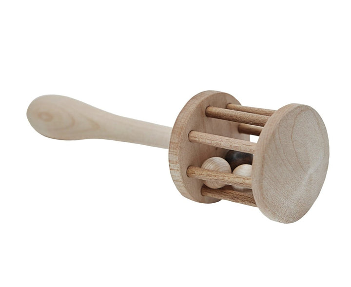 Wooden Story Träskallran Klubban — Handgjord träskallra för spädbarn - Rootly - Bebis